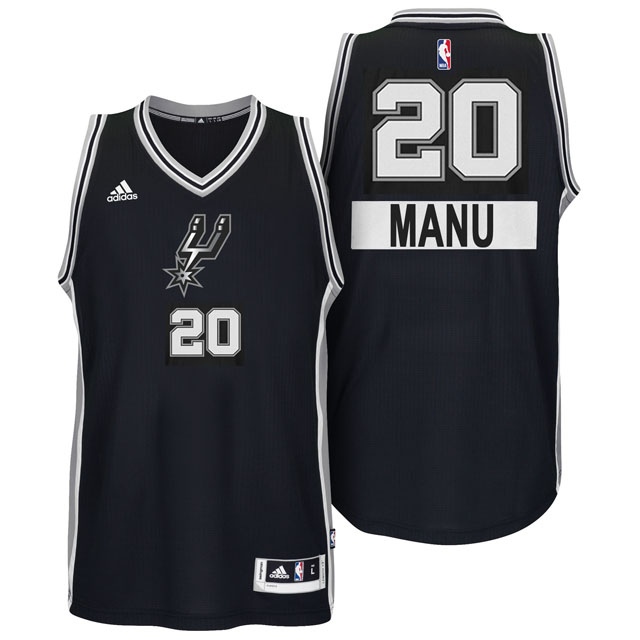 Men's  Spurs #20 Manu Ginobili 2014 Christmas Day Jersey