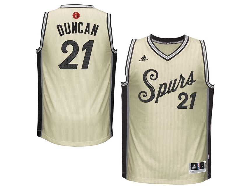 Spurs 2015 Christmas Day White Jersey