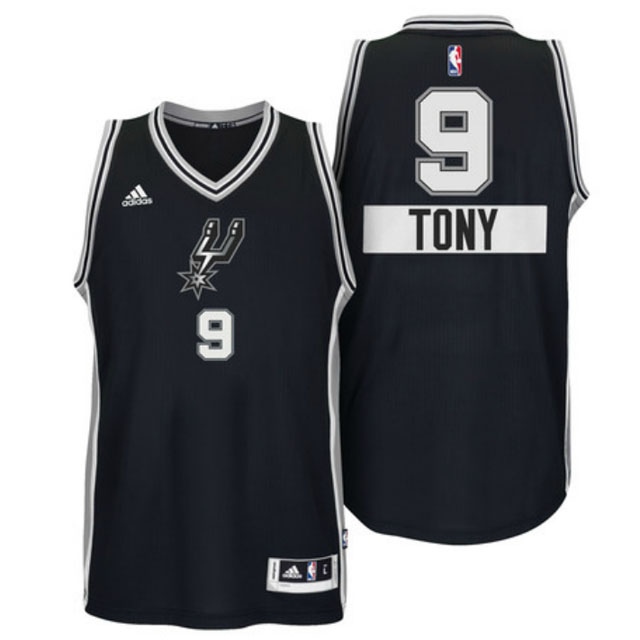 Men's  Spurs #9 Tony Parker 2014 Christmas Swingman Jersey