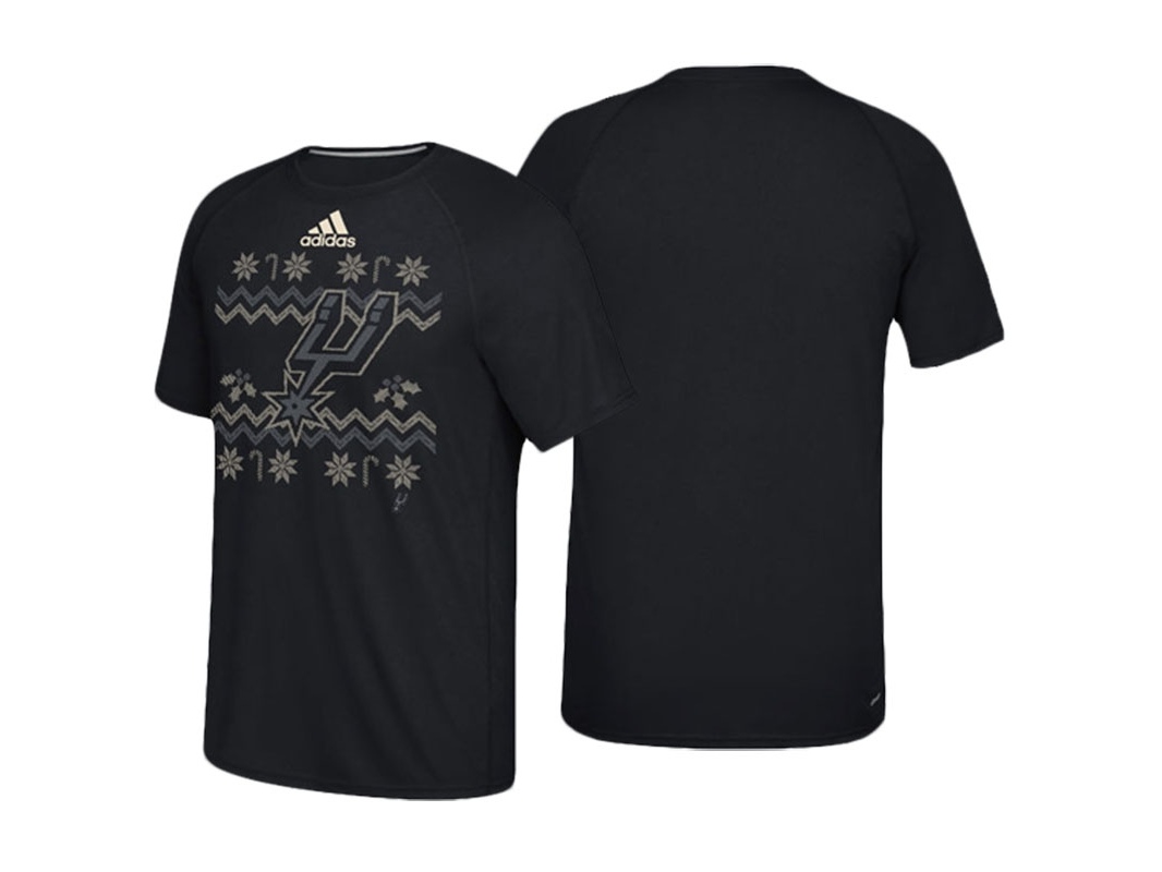 Spurs 2016 Christmas Day climalite Ultimate Black T-Shirt