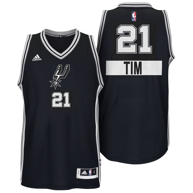 Men's  Spurs #21 Tim Duncan 2014 Christmas Day Jersey