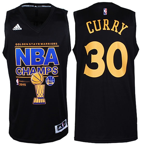 Men's  Warriors #30 Stephen Curry NBA 2014-15 Champions Jersey