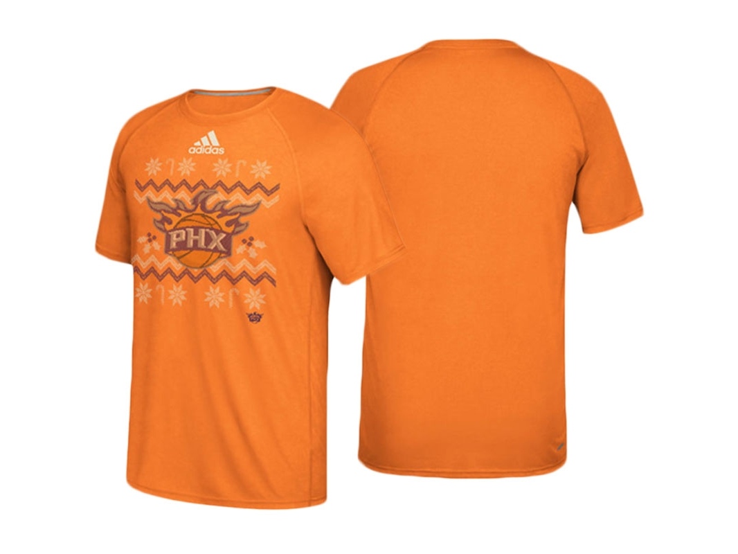 Suns 2016 Christmas Day climalite Ultimate Orange T-Shirt