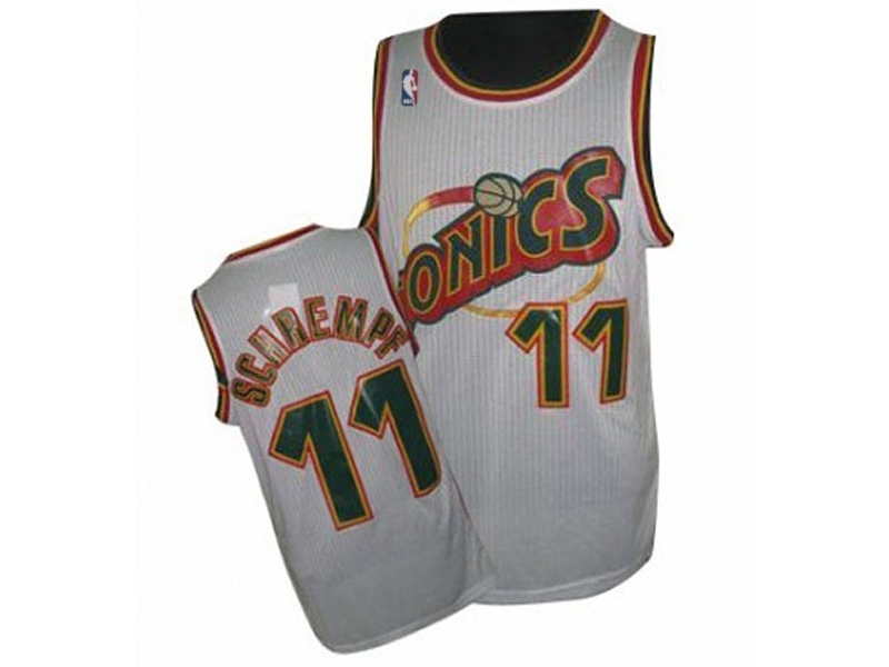 SuperSonics Throwback Swingman White Jersey