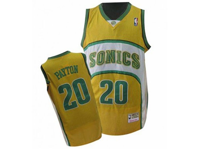 SuperSonics Throwback Swingman Yellow Jersey