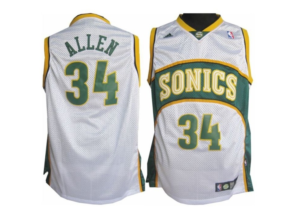 SuperSonics Soul Swingman White Jersey