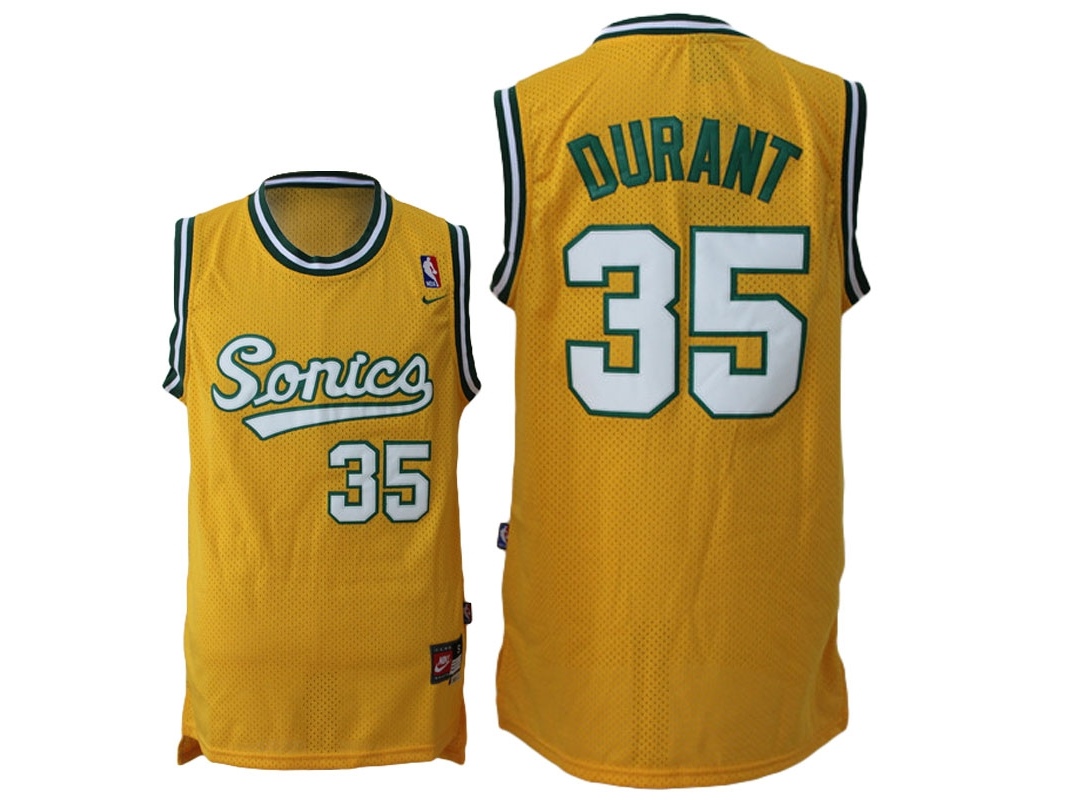 SuperSonics Throwback Swingman Yellow Jersey