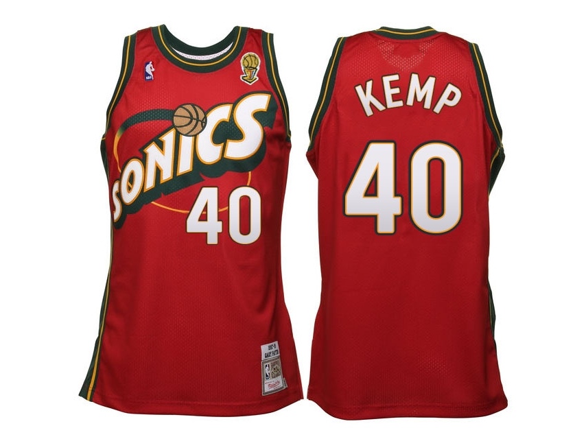 SuperSonics Throwback Red Jersey