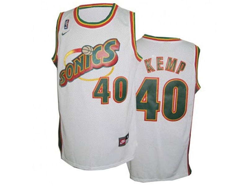 SuperSonics Swingman White Jersey