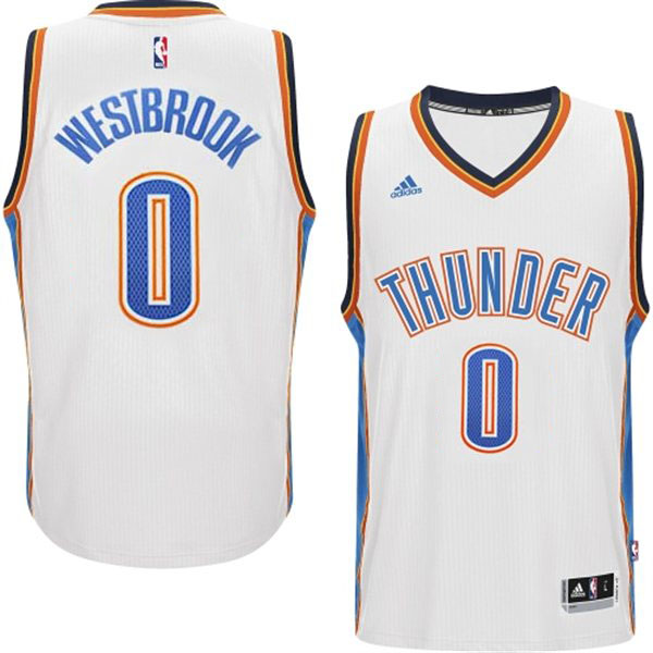 Men's  Russell Westbrook 2014-15 New Swingman White Jersey