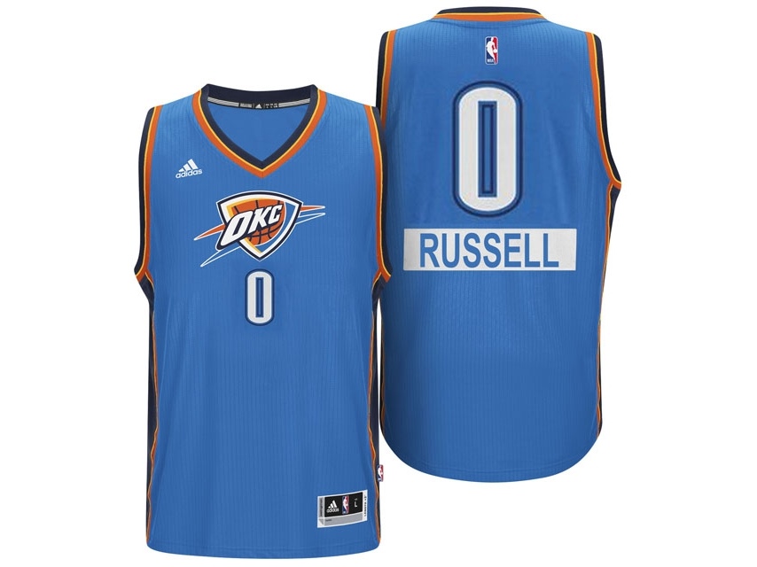 Thunder 2014 Christmas Day Swingman Blue Jersey