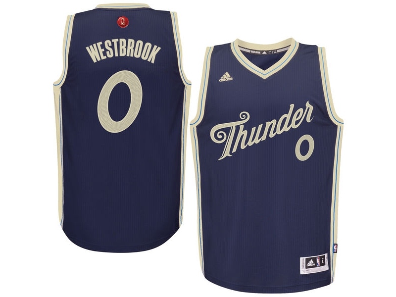 Thunder 2015 Christmas Day Blue Jersey