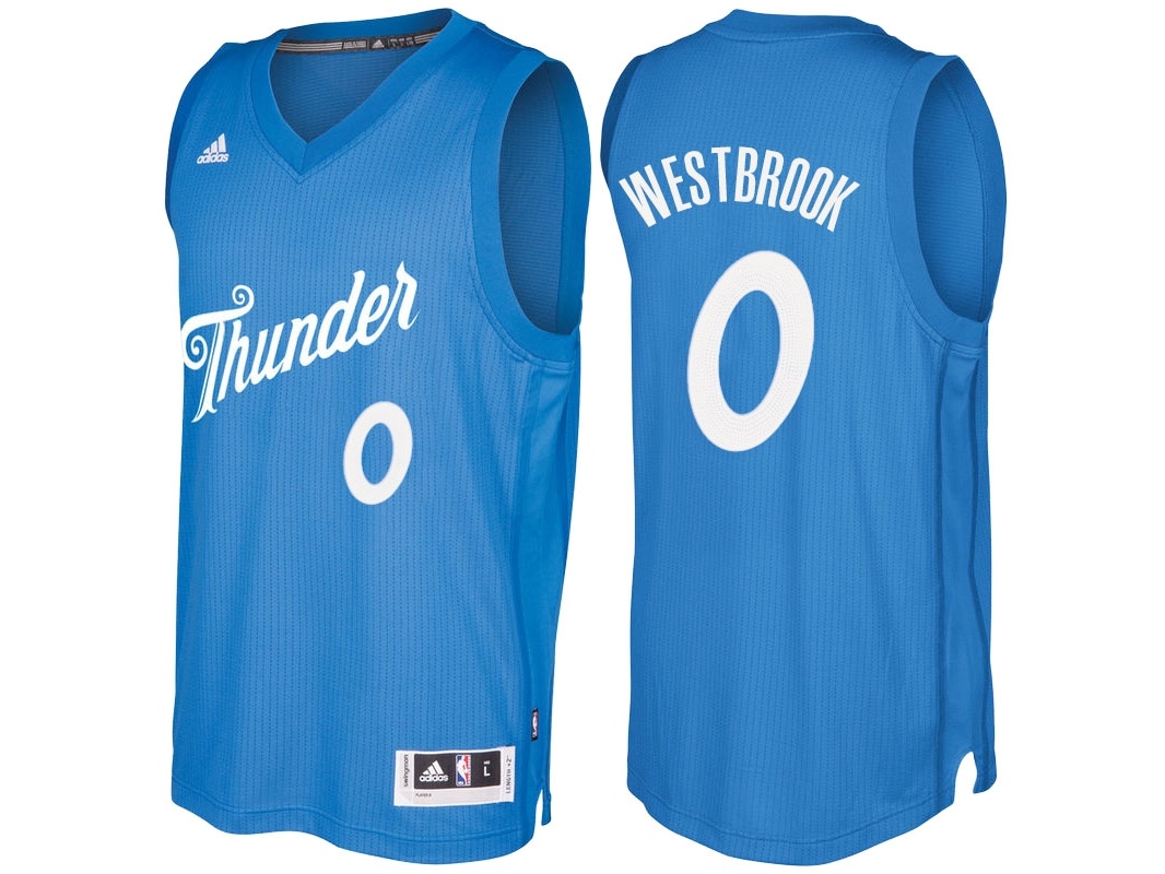 Thunder 2016 Christmas Day Swingman Blue Jersey