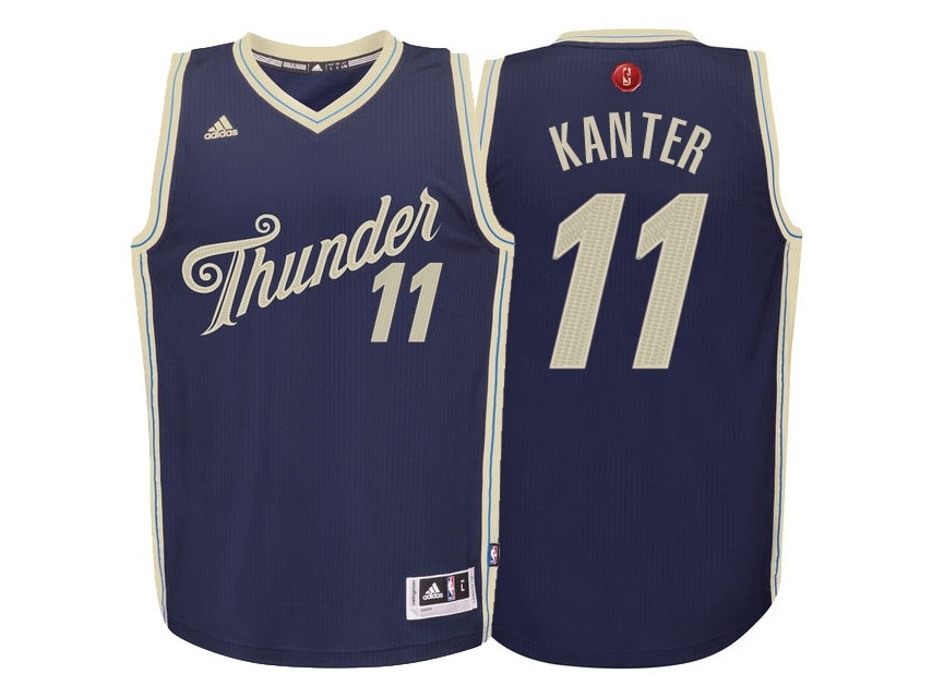 Thunder 2015 Christmas Day NAvy Blue Jersey