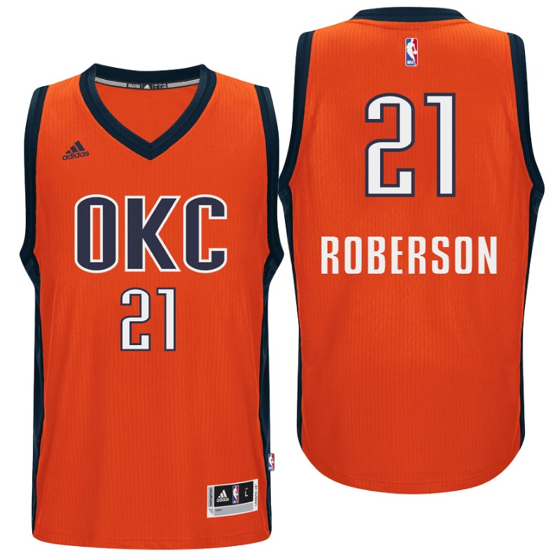 Men's  OKC Thunder #21 Andre Roberson Alternate Jersey Orange