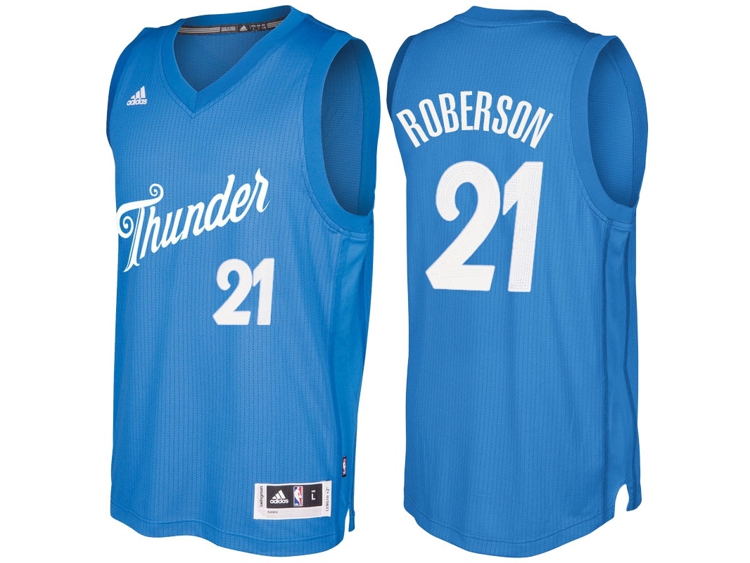 Thunder 2016 Christmas Day Swingman Blue Jersey