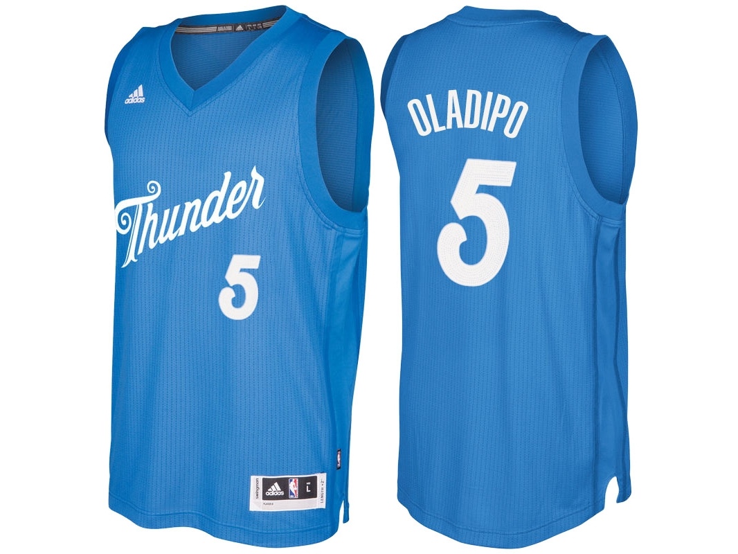 Thunder 2016 Christmas Day Swingman Blue Jersey