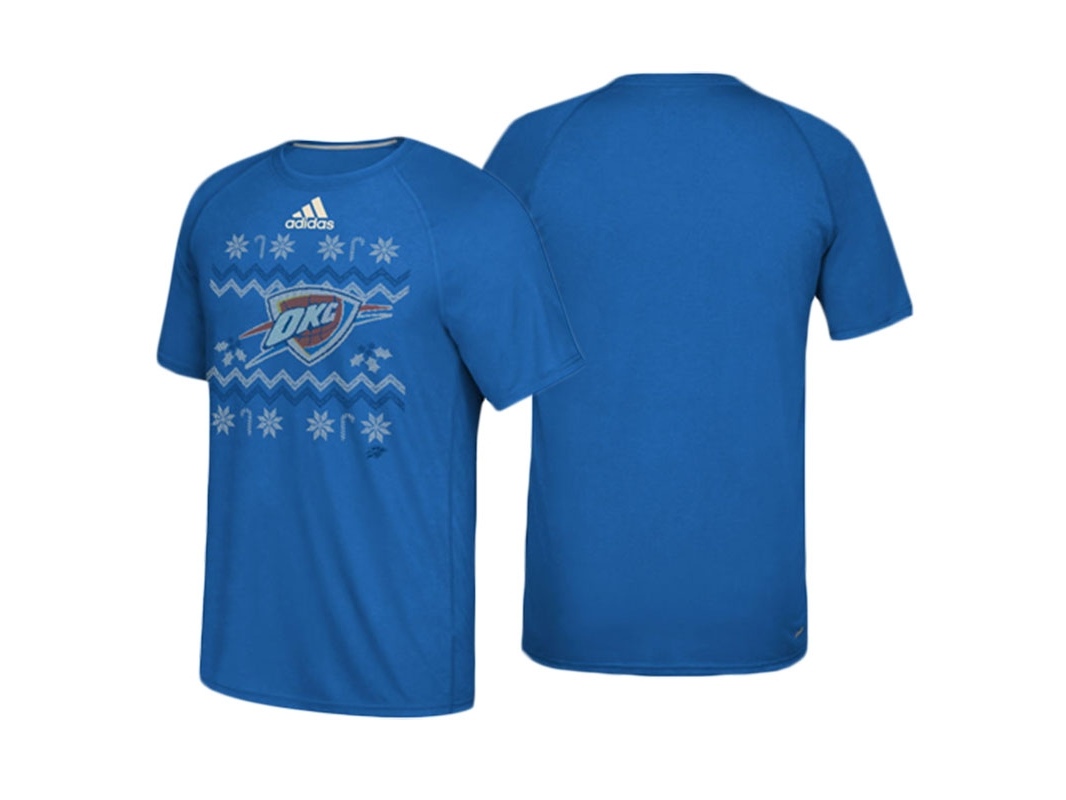 Thunder 2016 Christmas Day climalite Ultimate Blue T-Shirt