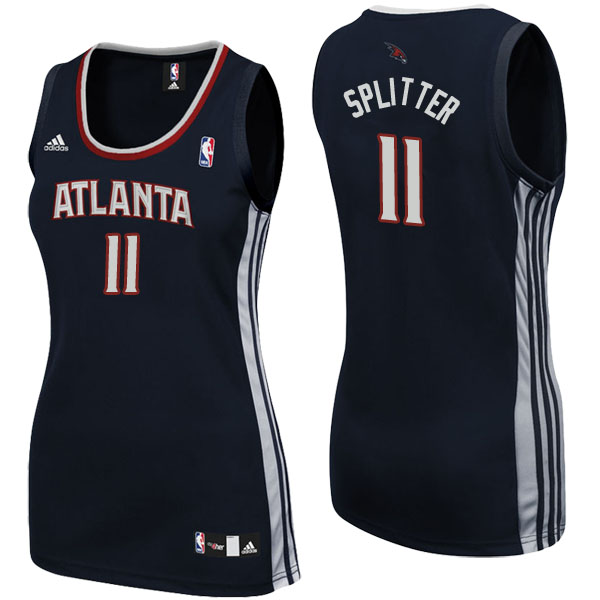 Women's Tiago Splitter Atlanta Hawks Black-White Jersey