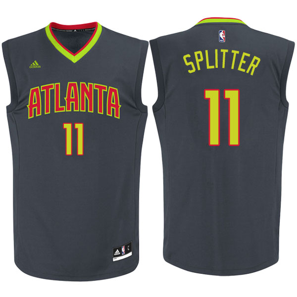 Men's  Tiago Splitter Atlanta Hawks Charcoal Jersey