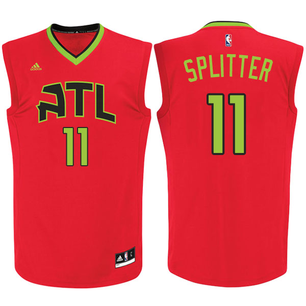 Men's  Tiago Splitter Atlanta Hawks Red Jersey