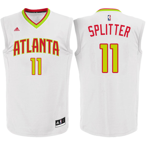 Men's  Tiago Splitter Atlanta Hawks White Jersey