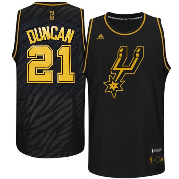 Men's  Spurs #21 Tim Duncan Precious Metals Swingman Jersey