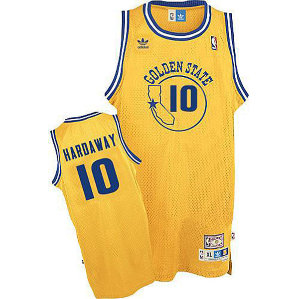 Men's  Tim Hardaway Golden State Warriors Hardwood Classics Jersey