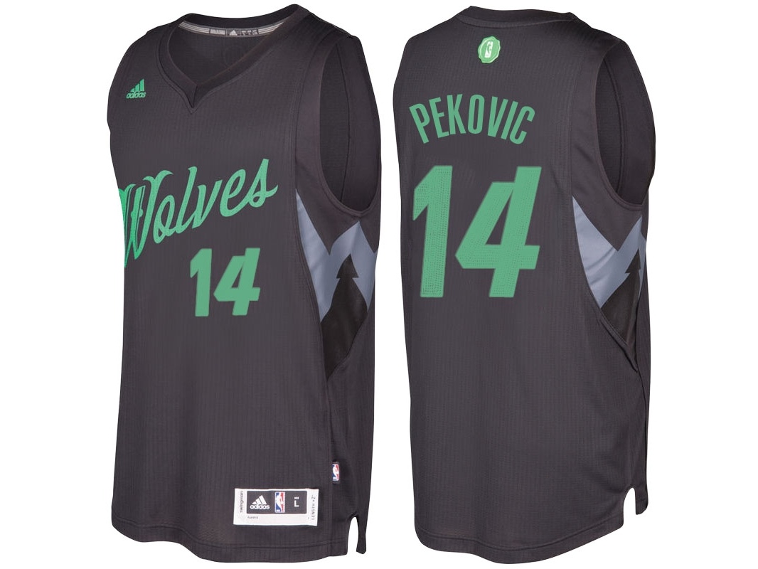 Timberwolves 2016 Christmas Day Swingman Black Jersey