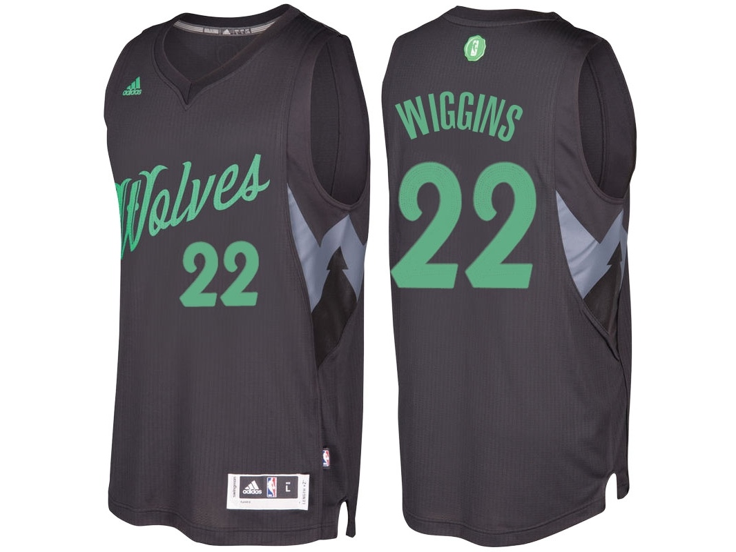 Timberwolves 2016 Christmas Day Swingman Black Jersey