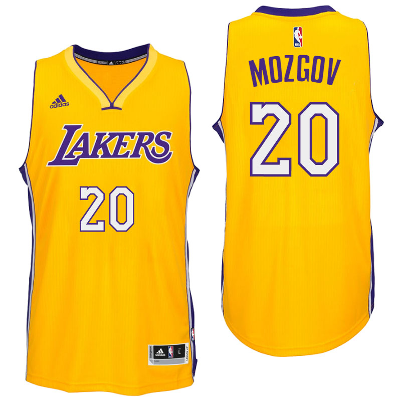 Men's  Los Angeles Lakers# 20 Timofey Mozgov 2016-17 Gold Jersey