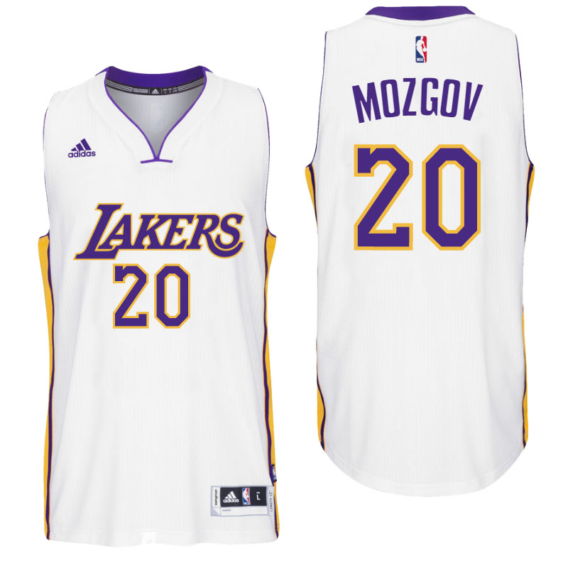 Men's  Los Angeles Lakers# 20 Timofey Mozgov 2016-17 White Jersey