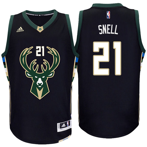 Men's  Tony Snell Milwaukee Bucks Adidas Swingman Climacool Black Jersey