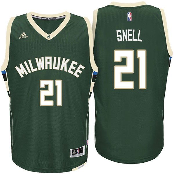 Men's  Tony Snell Milwaukee Bucks Adidas Swingman Climacool Green Jersey