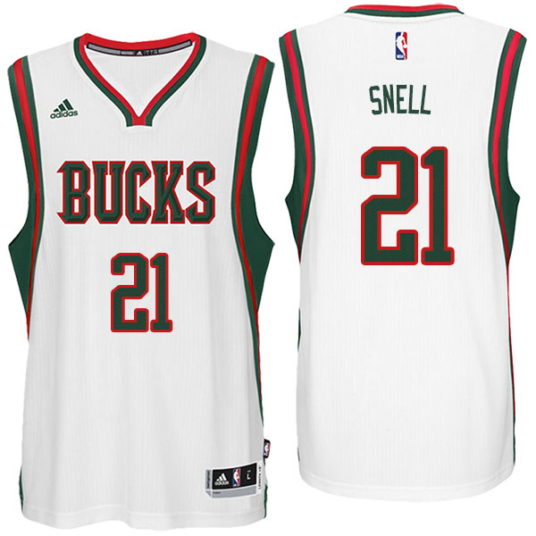 Men's  Tony Snell Milwaukee Bucks Adidas Swingman White Jersey