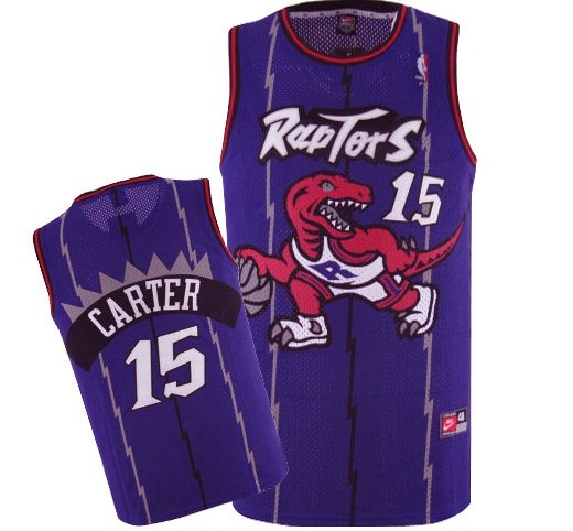 Men's  NBA Toronto Raptors #15 Vince Carter Purple Jersey