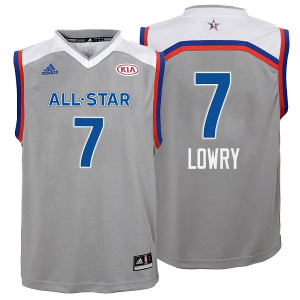 Youth Toronto Raptors Kyle Lowry 2017 All Star Gray Jersey