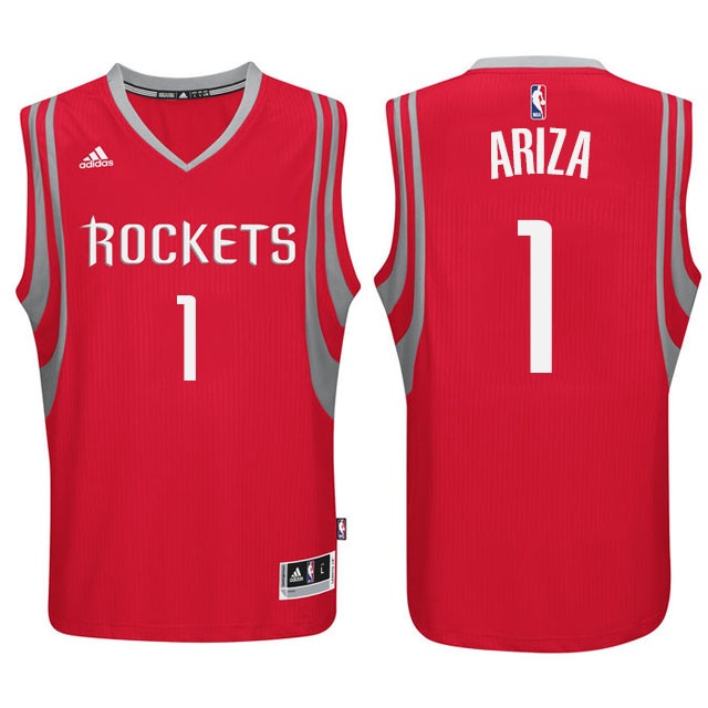 Men's  Rockets 1 Trevor Ariza New Swingman Red Jersey