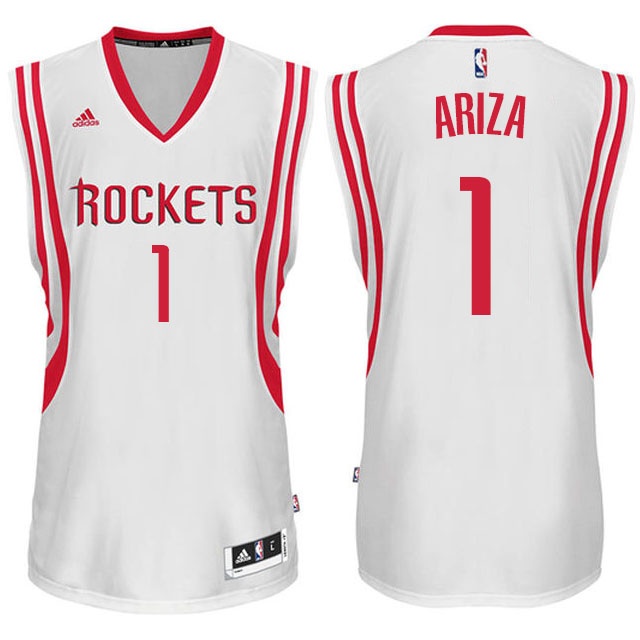 Men's  Rockets 1 Trevor Ariza New Swingman Jersey white