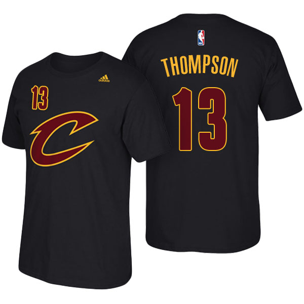 Men's  Tristan Thompson Cleveland Cavaliers Net Number Black T-shirt