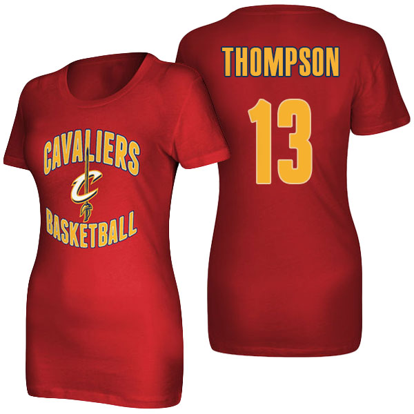 Women's Tristan Thompson Cleveland Cavaliers Adidas Wine Name and Number Burgundy T-shirt