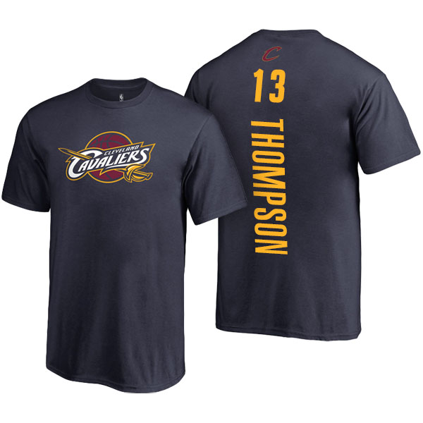 Men's  Tristan Thompson Cleveland Cavaliers Backer Name and Number Navy T-shirt