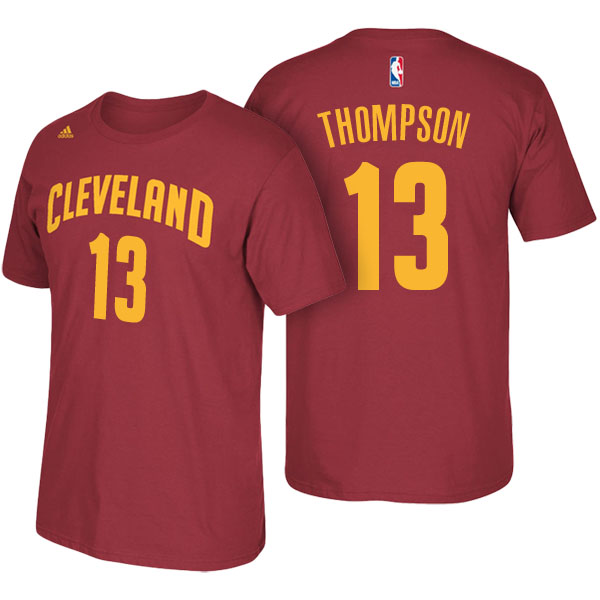 Men's  Tristan Thompson Cleveland Cavaliers Net Number Red T-shirt