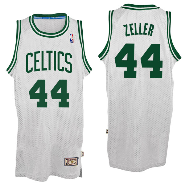 Men's  Tyler Zeller Boston Celtics Hardwood Classics Swingman White Jersey