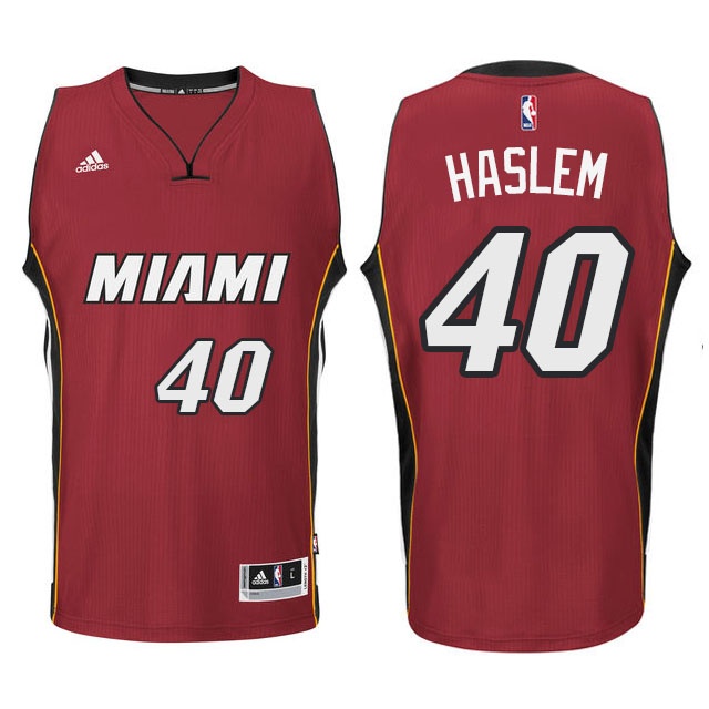 Men's  Heat 40 Udonis Haslem New Swingman Red Jersey