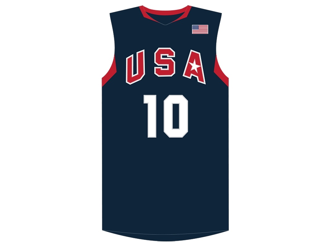 USA 2008 USA Team NAvy Blue Jersey