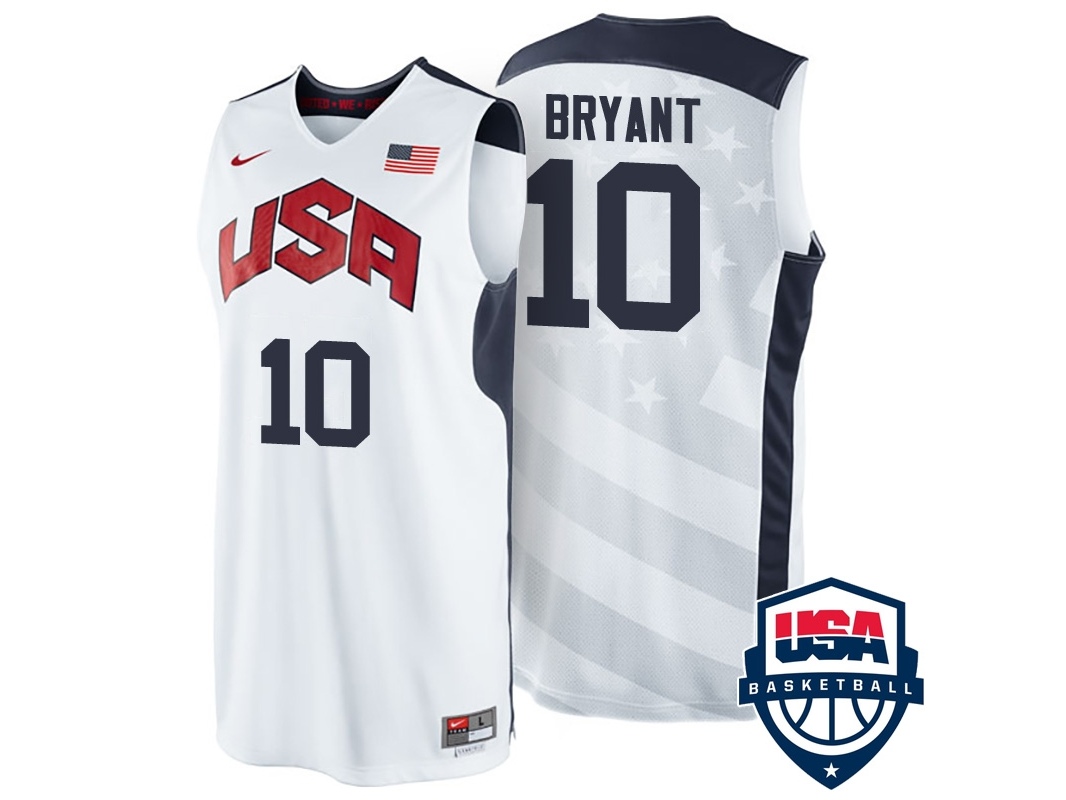 USA London 2012 Olympics USA Team White Jersey