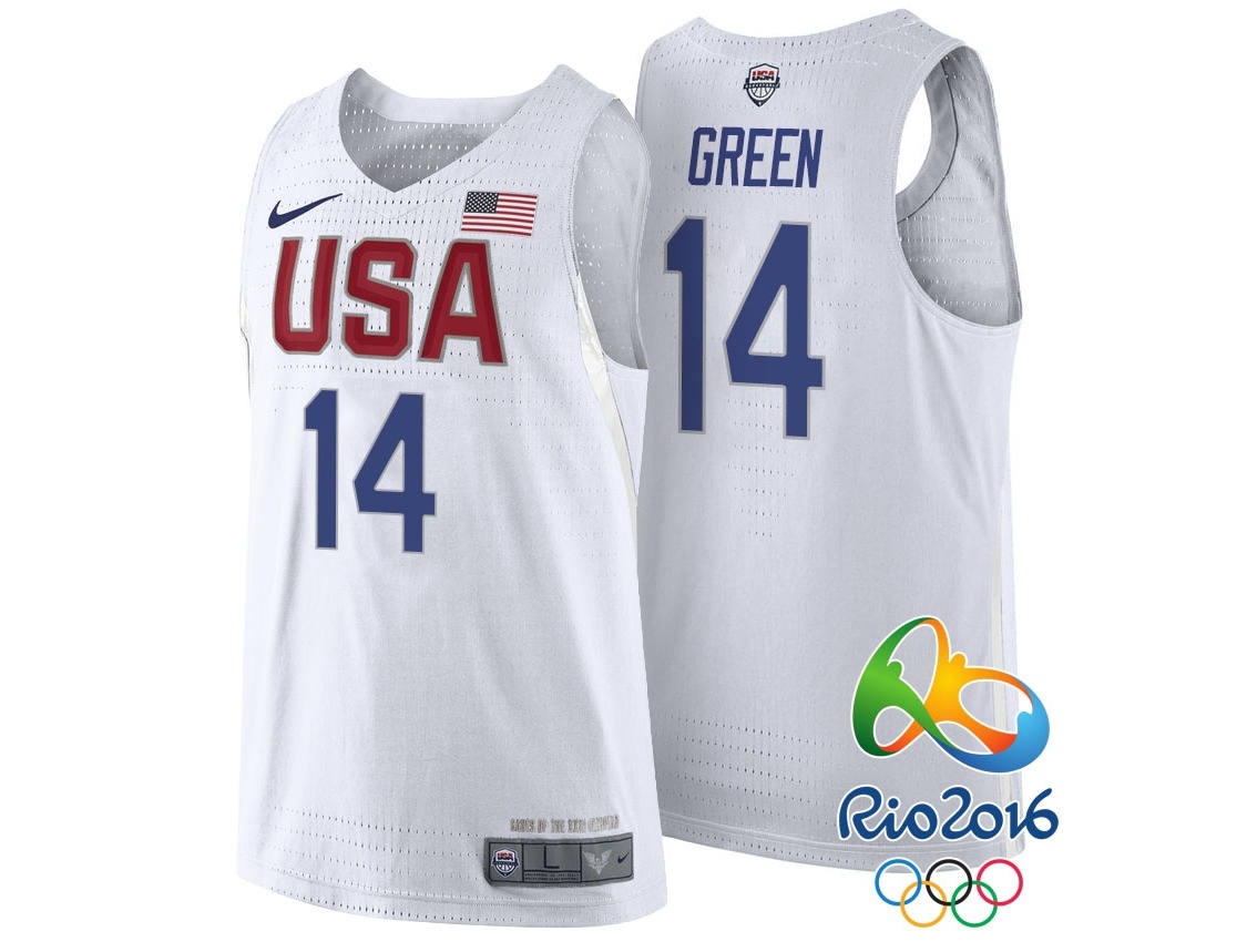 USA Rio 2016 Olympics USA Team White Jersey