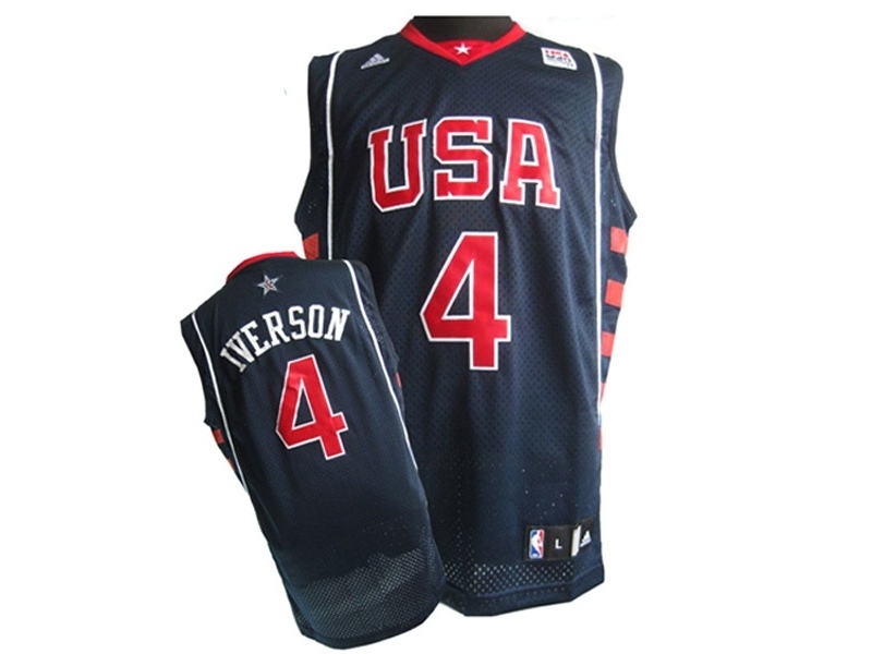 USA 2004 USA Team Swingman Blue Jersey