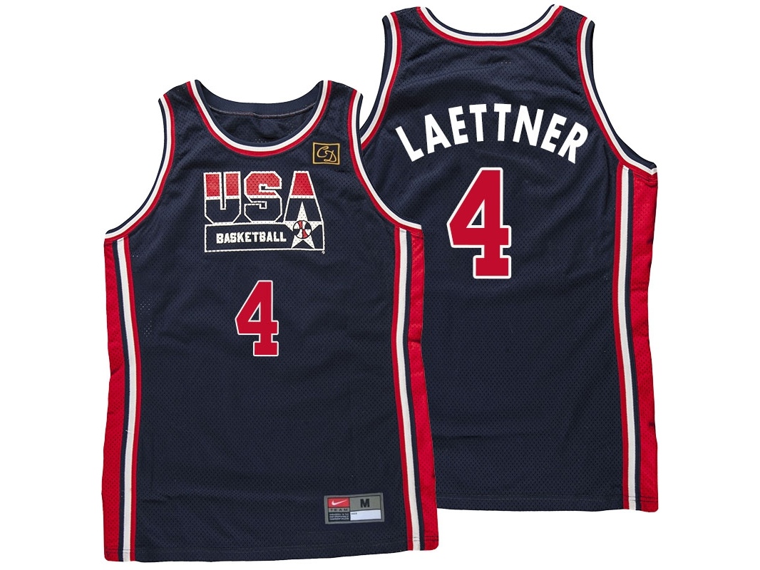 USA 1992 USA Dream Team Blue Jersey